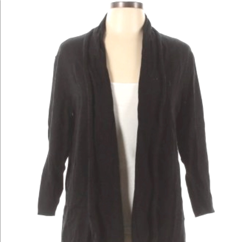 black cardigan